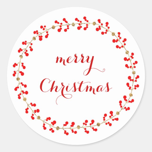 Adesivo Redondo Dourado e vermelho (Frente)