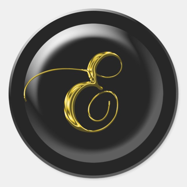 Adesivo Redondo Dourado líquido E (Frente)