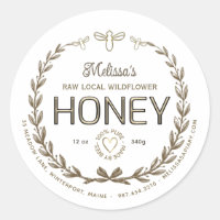 Dourado Mel Embrionado Abelhas Corações