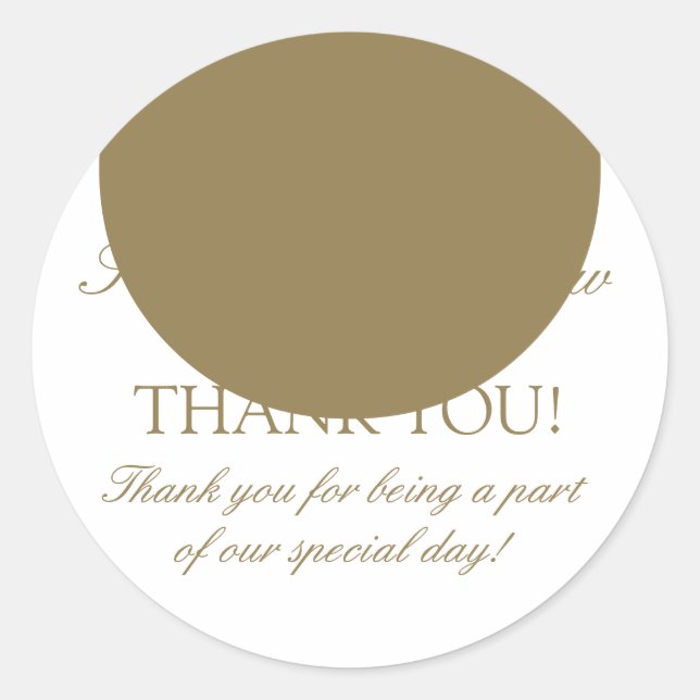 Adesivo Redondo Dourado Monograma Branco D Vinheta de Favor de Cas (Frente)