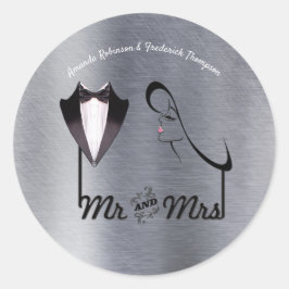 Adesivo Redondo Dourado, Prata - Brass Moderno