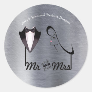 Adesivo Redondo Dourado, Prata - Brass Moderno