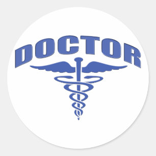 Adesivo Redondo Doutor Caduceus