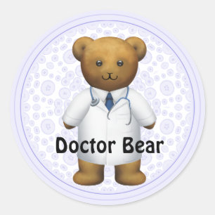 Adesivo Redondo Doutor Carregamento - urso de ursinho