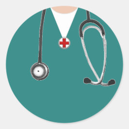 Adesivo Redondo Doutor Scrubs
