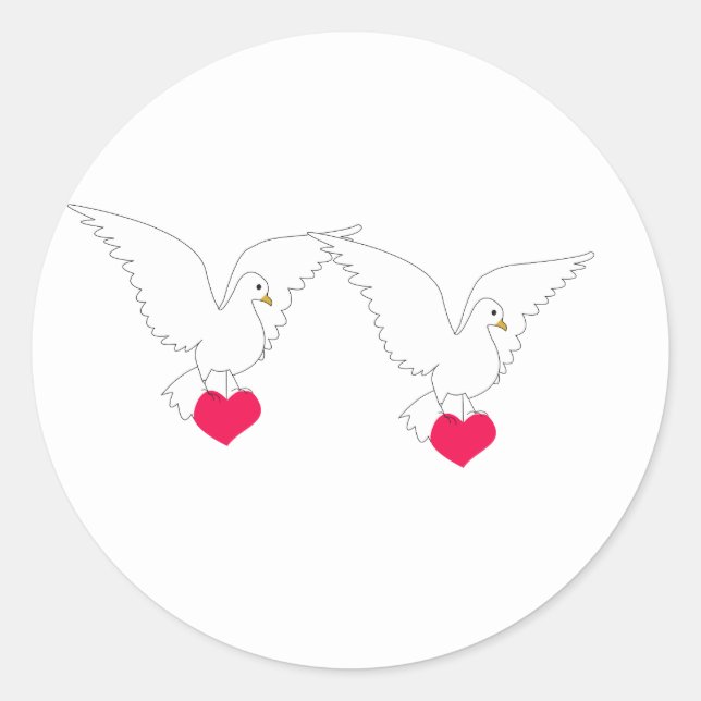 Adesivo Redondo Dove