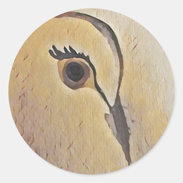 Adesivo Redondo Dove Love (Frente)