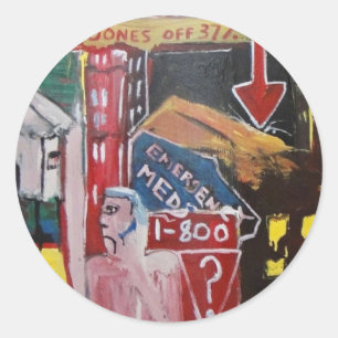 ADESIVO REDONDO DOW JONES OFF