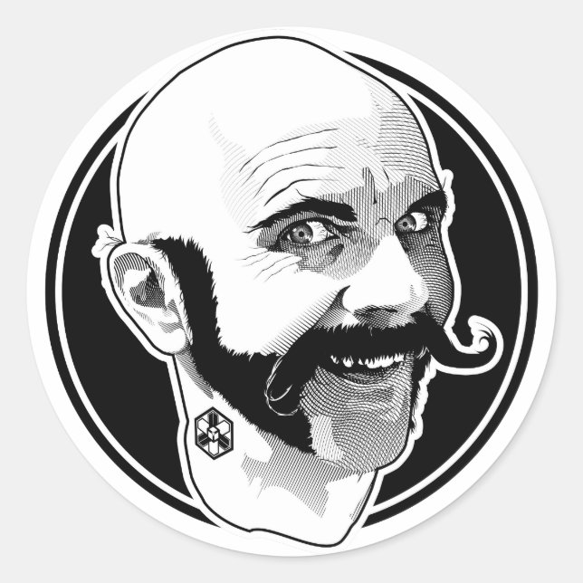 Adesivo Redondo Dr. Awkward Circle Sticker (Frente)