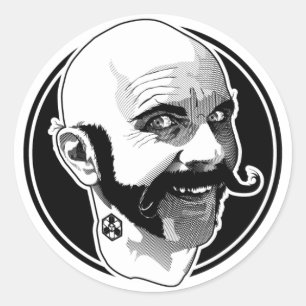 Adesivo Redondo Dr. Awkward Circle Sticker