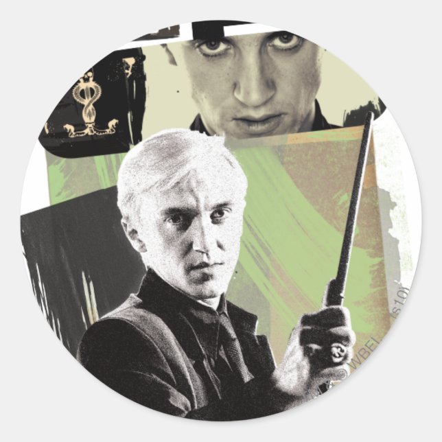 Adesivo Redondo Draco Malfoy 2 (Frente)