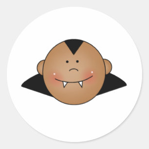 Adesivo Redondo Drácula Personalizável da América Africana