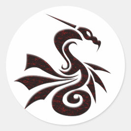 Adesivo Redondo Dragão