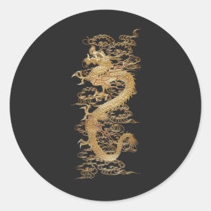 Adesivo Redondo Dragão