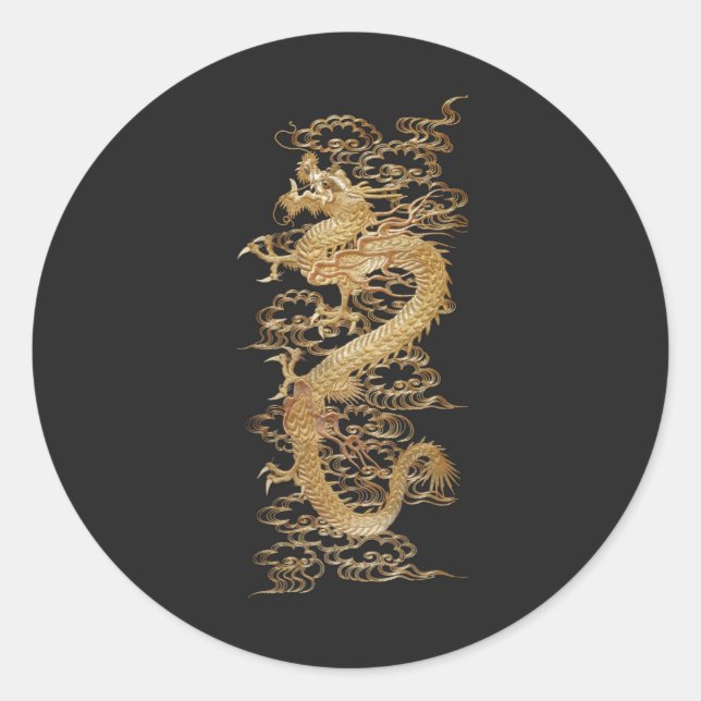 Adesivo Redondo Dragão (Frente)