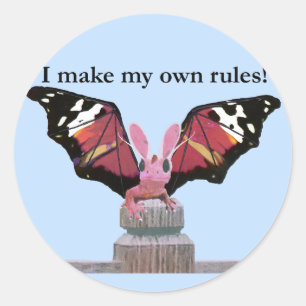 Adesivo Redondo Dragão com orelhas do coelho