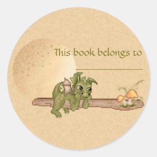 Adesivo Redondo Dragão de sonho