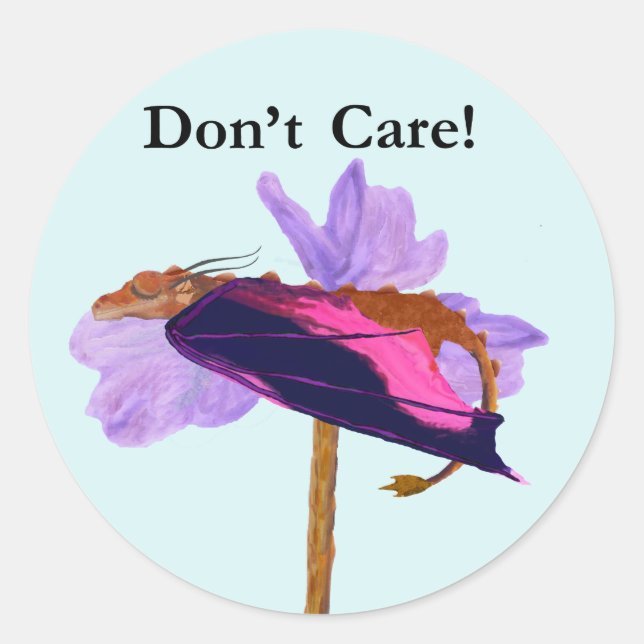 Adesivo Redondo Dragão Dormindo (Frente)