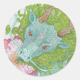 Adesivo Redondo Dragão Néctar