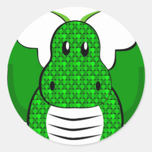 Adesivo Redondo Dragon - Dragão
