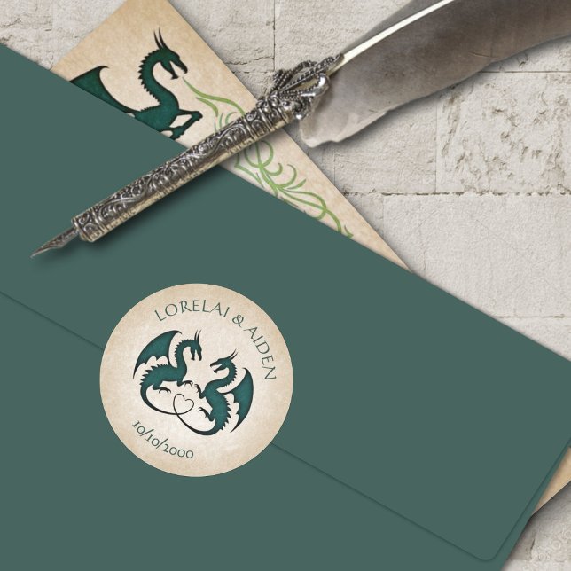 Adesivo Redondo Dragon Gamer Fantasy (Criador carregado)