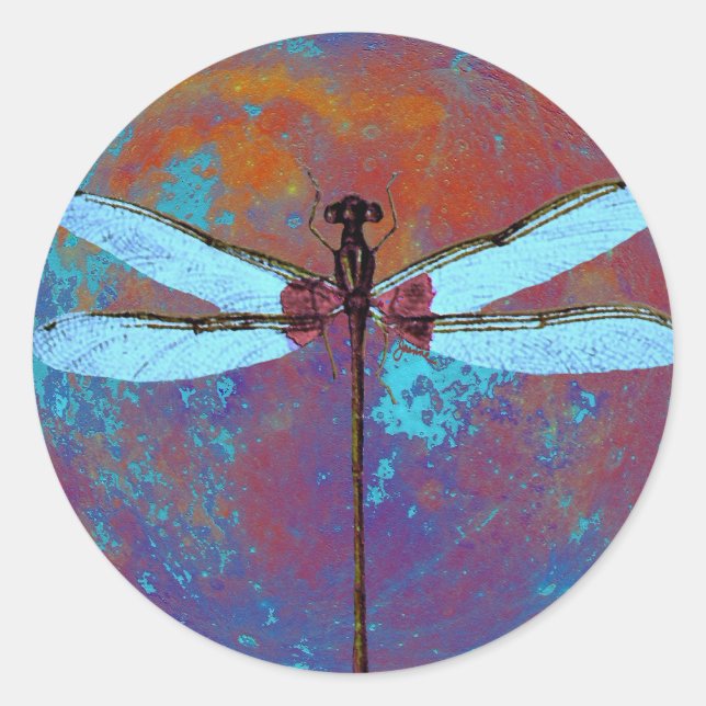 Adesivo Redondo Dragonfly (Frente)