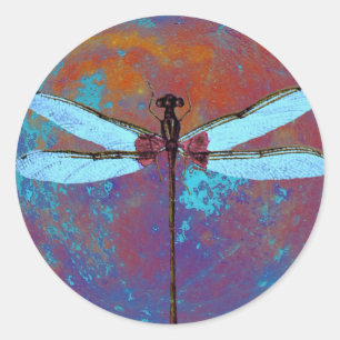 Adesivo Redondo Dragonfly