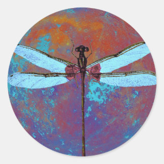Adesivo Redondo Dragonfly