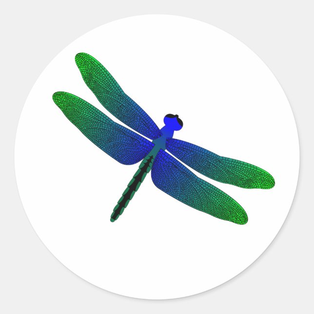 Adesivo Redondo Dragonfly (Frente)
