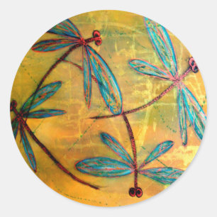 Adesivo Redondo Dragonfly Haze