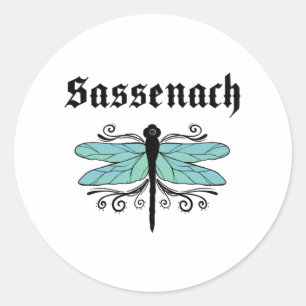 Adesivo Redondo Dragonfly Outlander Amber Blue Gift Teto