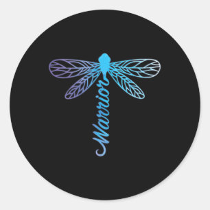 Adesivo Redondo Dragonfly Prevenção Suicida Prevenção Contra Saúde