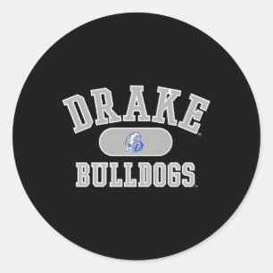 Adesivo Redondo Drake Bulldog Varsity Blue