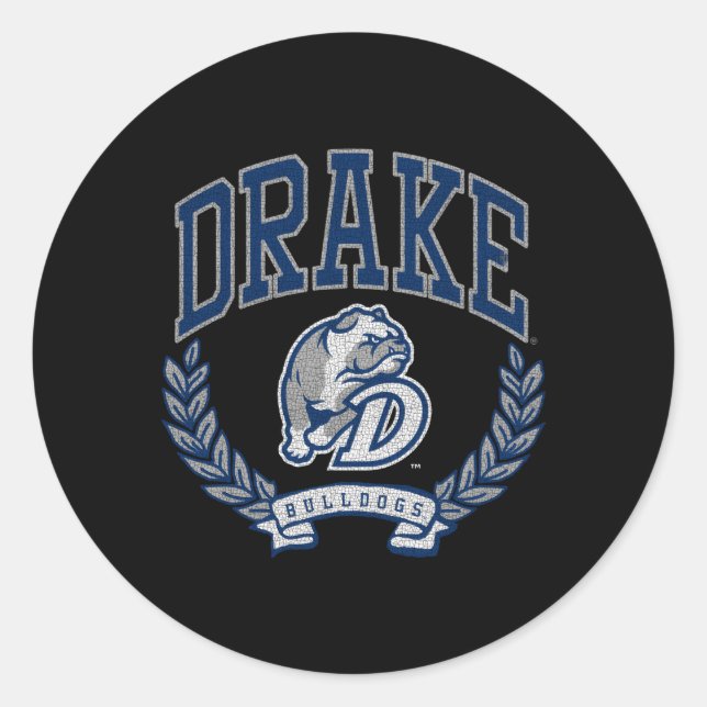 Adesivo Redondo Drake Bulldog Vitória (Frente)