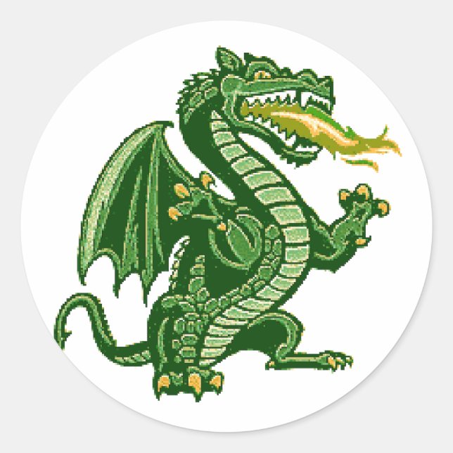 Adesivo Redondo Draken Green (Frente)