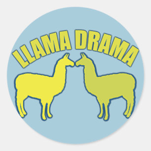 Adesivo Redondo Drama do lama