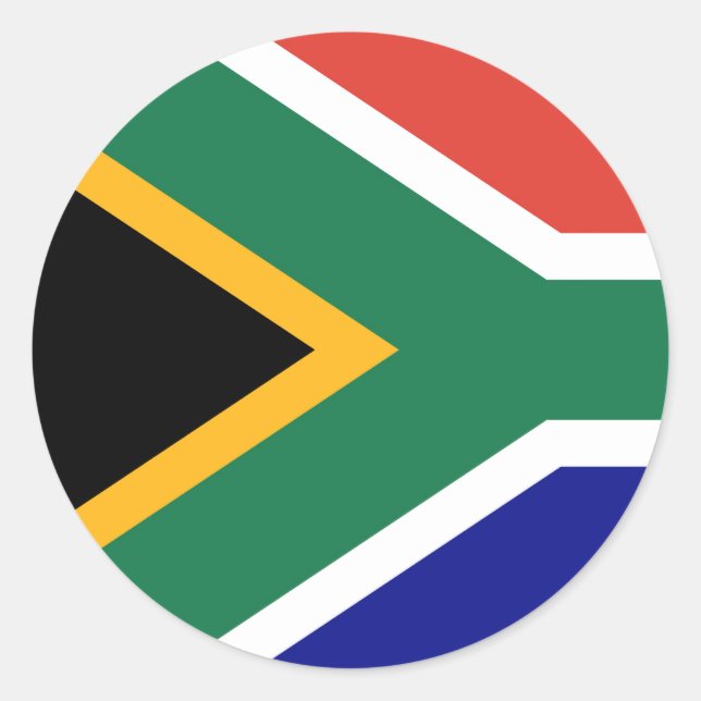 Adesivo Redondo Drapeau Afrique du Sud (Frente)