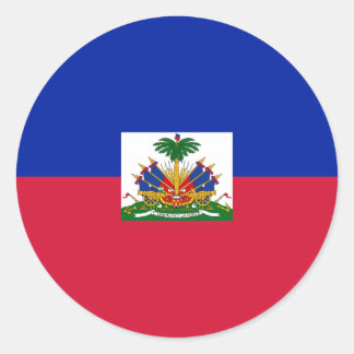 Adesivo Redondo Drapeau d'Haïti - Bandeira do Haiti