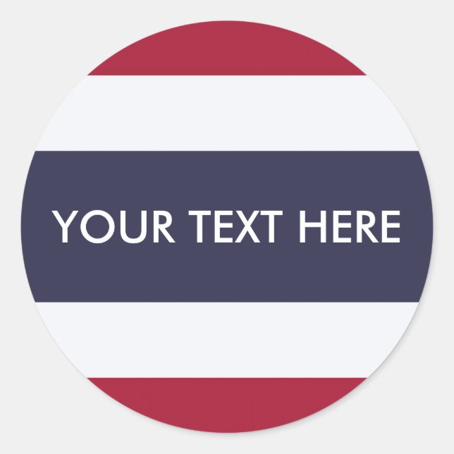 Adesivo Redondo Drapeau Thaïlande  (Frente)