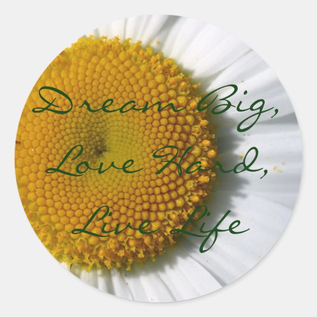 Adesivo Redondo Dream Big Stickers (Frente)