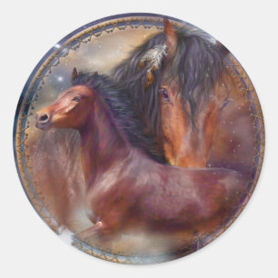 Adesivo Redondo Dream Catcher - Spirit Hors Art Sticker