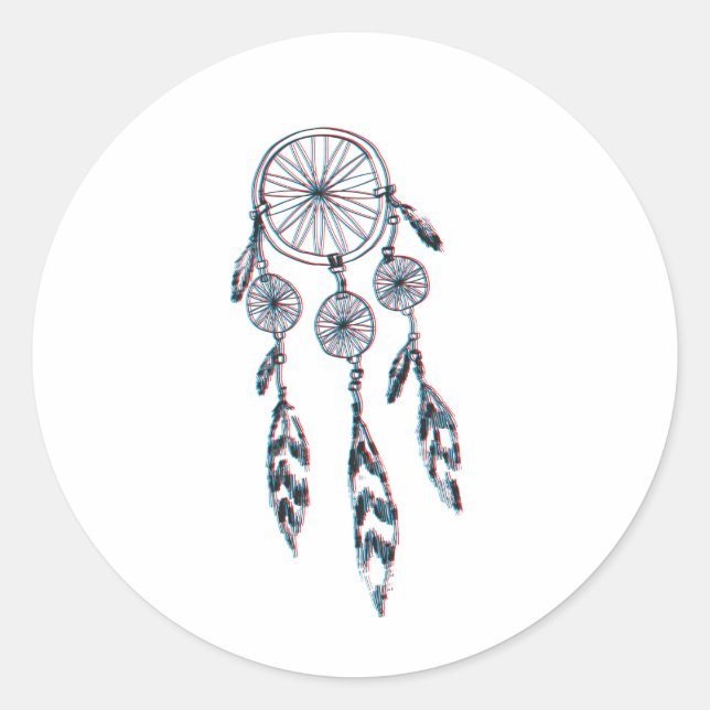 Adesivo Redondo Dreamcatcher solteiro (Frente)
