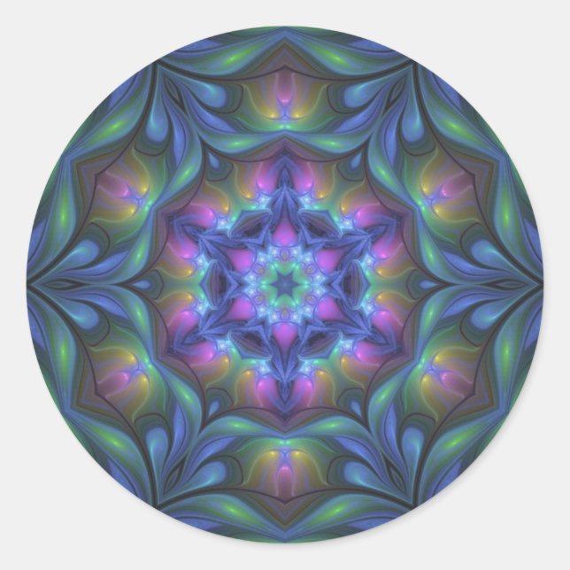 Adesivo Redondo Dreamland Mandala (Frente)