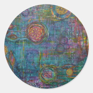Adesivo Redondo Dreamscapade Art Stickers