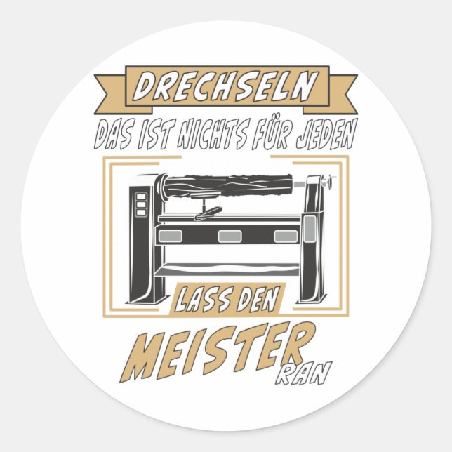 ADESIVO REDONDO DRECHSELN, ISSO NÃO É NADA PARA TODOS (Frente)