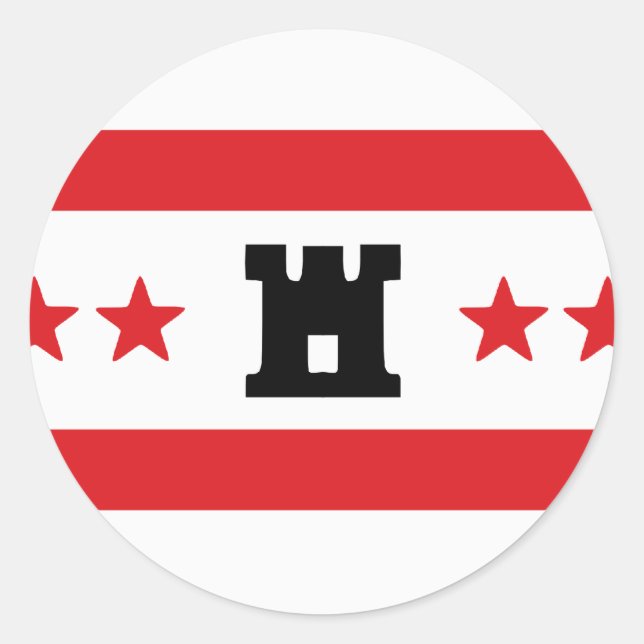 Adesivo Redondo Drenthe, Países Baixos (Frente)