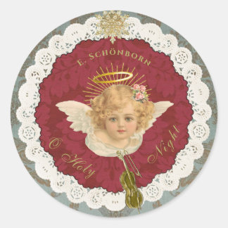 Adesivo Redondo Dresden Blonde Angel Round Sticker Seal