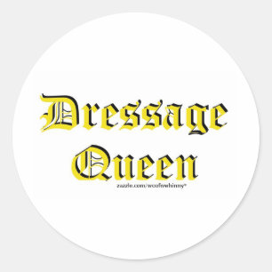 Adesivo Redondo Dressage Queen
