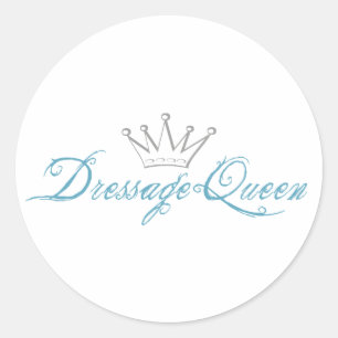Adesivo Redondo Dressage Queen