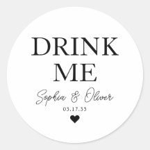 DRINK ME Dessert Candy Heart Bar